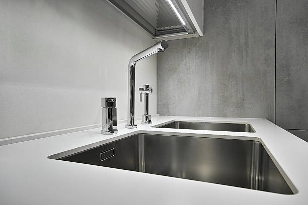 istock steel faucet in the kitchen 177701390