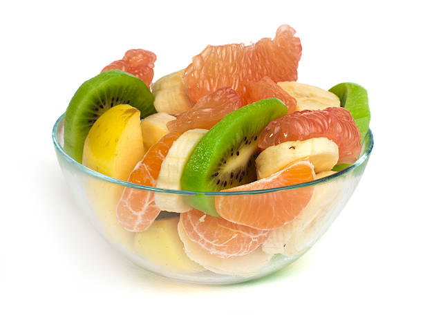istock Fruit salad with citrus in a glass bowl 177701748