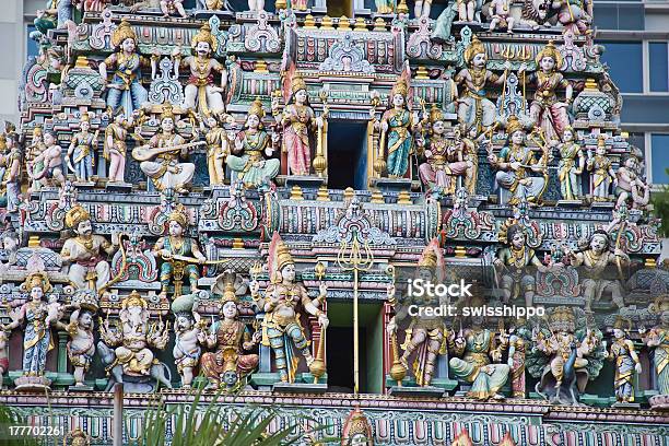 Hindu Temple In Singapore Stock Photo - Download Image Now - Ancient, Architecture, Art