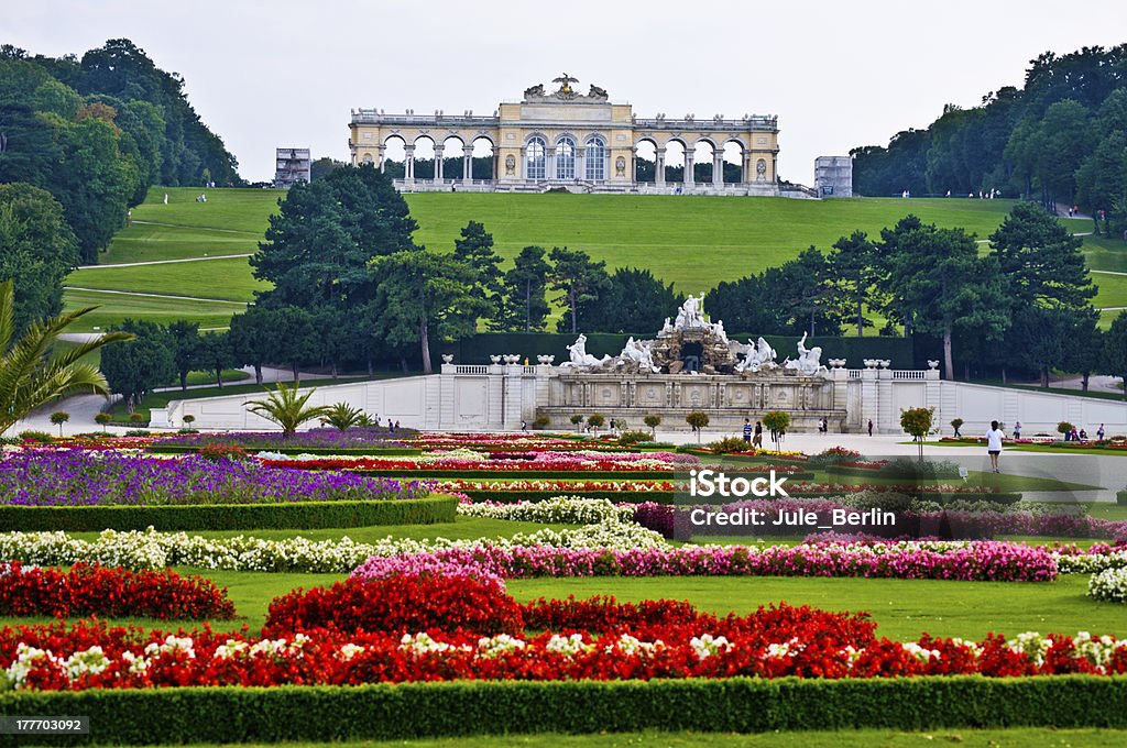 Gloriette view of the Gloriette of the park Schoenbrunn in Vienna Vienna - Austria Stock Photo