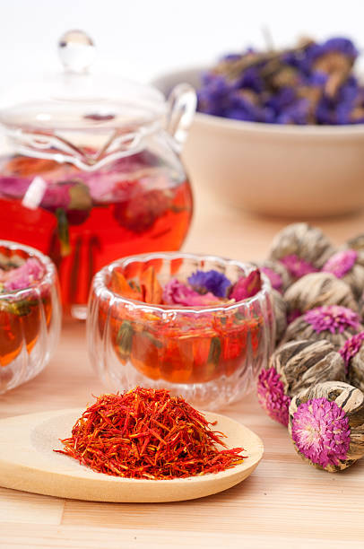 istock Herbal natural floral tea infusion with dry flowers 177703397