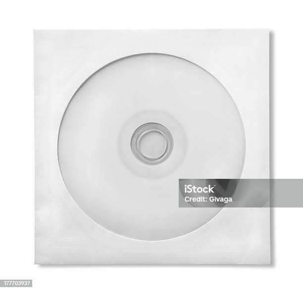 Cd Com Papel Caso - Fotografias de stock e mais imagens de Compartimento de Arrumação - Compartimento de Arrumação, Círculo, Espaço Vazio