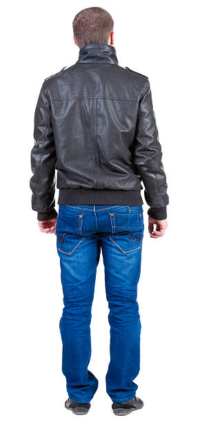 istock Back view of handsome man in jacket 177704908