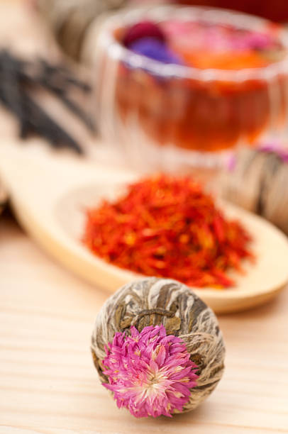 istock Herbal natural floral tea infusion with dry flowers 177705080