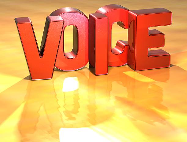 istock Word Voice on yellow background 177705097