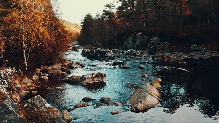 River Affric in autumn, Scotland