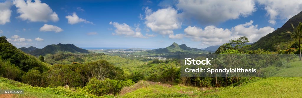 Paisagem em Oahu, Havaí - Foto de stock de Azul royalty-free