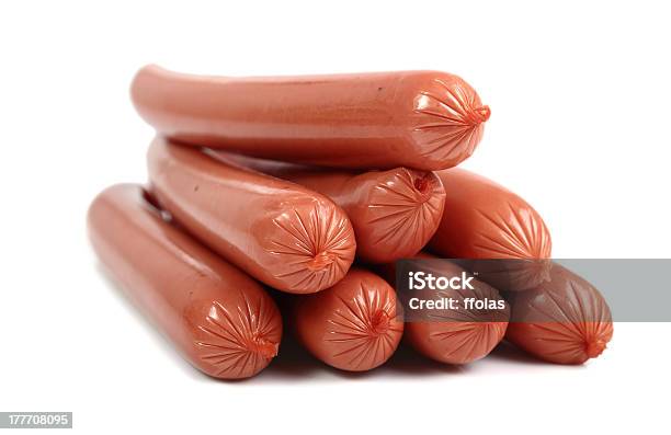 Vienna Sausage Hot Dog Stock Photo - Download Image Now - Bratwurst, Close-up, Cut Out