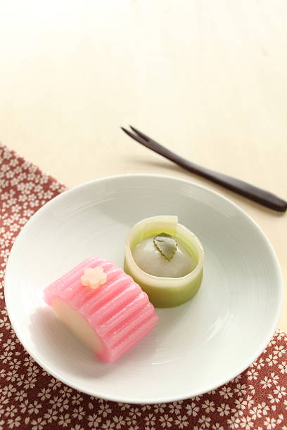 istock japanese confectionery, wagashi on wooden table 177710171
