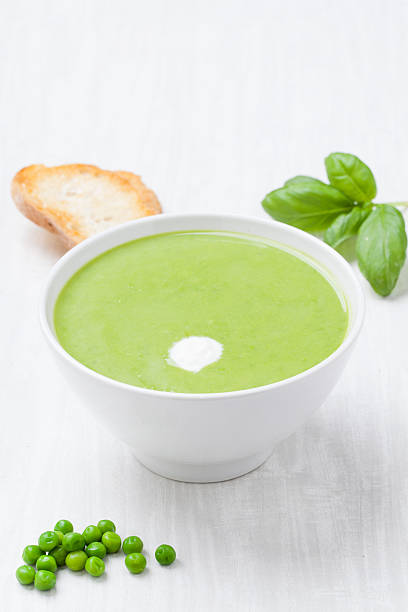 Soup made of green vegetables.