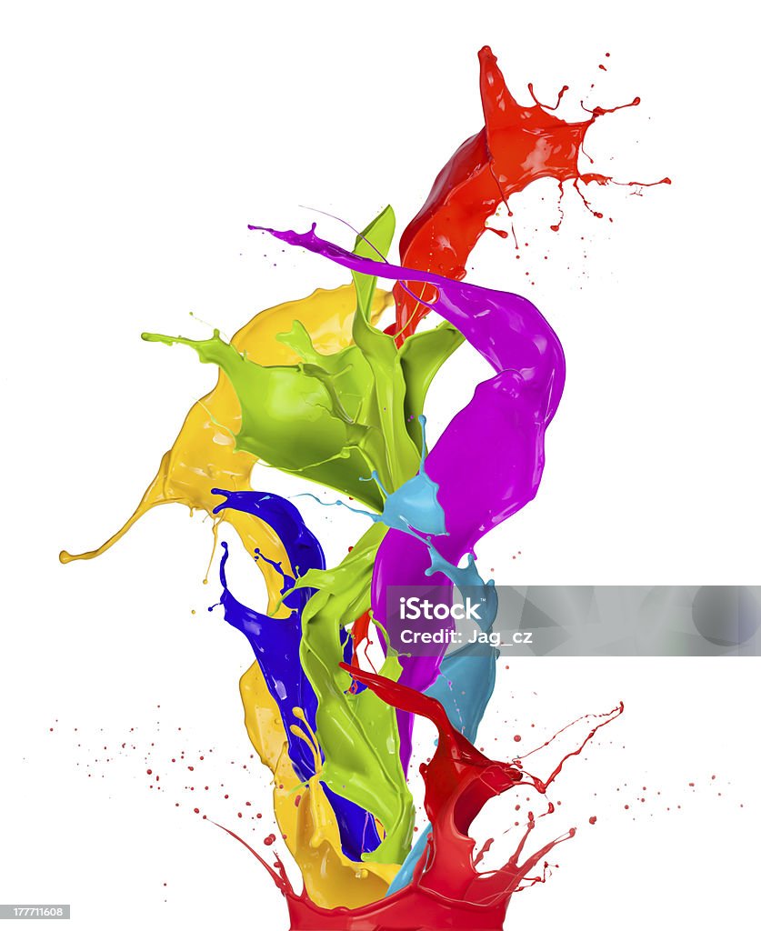 Salpicaduras de color - Foto de stock de Abstracto libre de derechos
