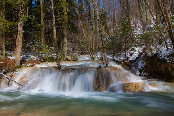 istock Beautiful pristine waterfalls in the mountains 177712490