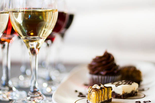 Wine and Chocolates stock photo