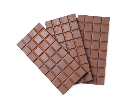 chocolate bar - isolated on white background