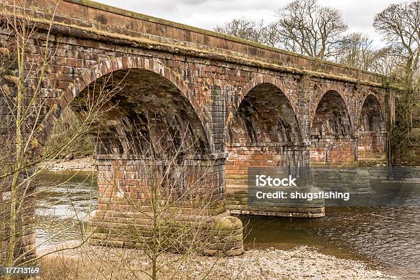 Structure Bridge Railway River Crossing Stock Photo - Download Image Now - 2013, April, Arch - Architectural Feature