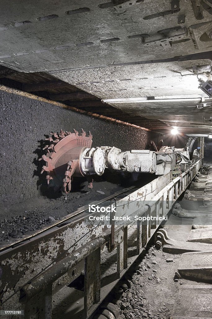 excavator de la mina de carbón de extracción: - Foto de stock de Antracita libre de derechos