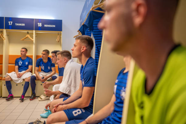 istock Soccer players in locker room 1777140042