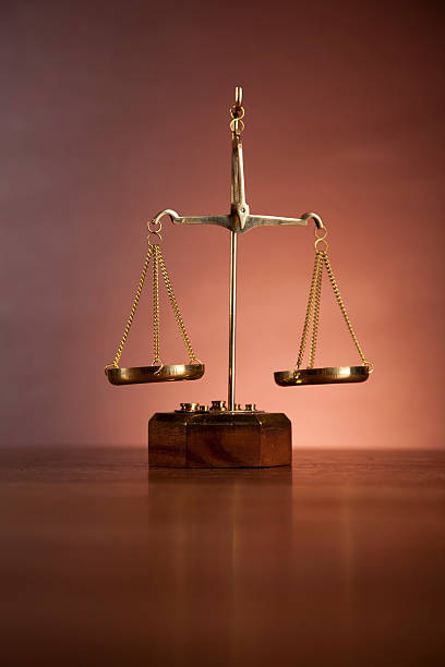 istock Justice concept with gavel on dark background 177714154
