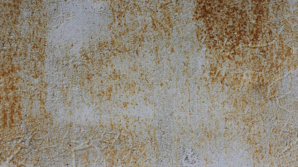 istock The metal surface has rust and worn gray, light blue paint. 1777143871