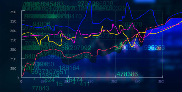 istock Stock market vector graph background. Concept of business investment 1777143894