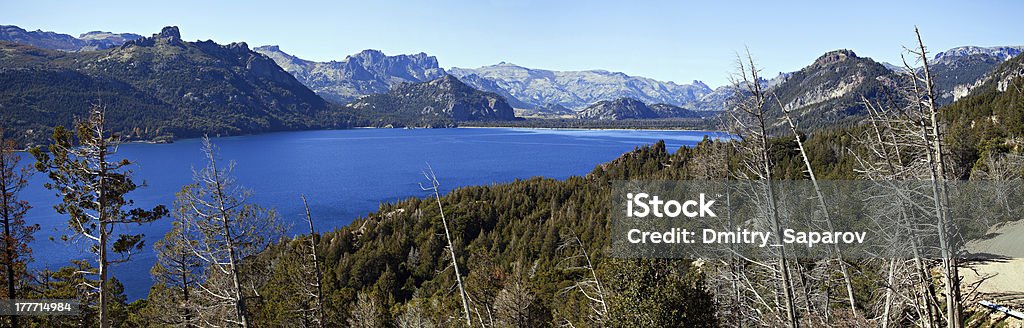 Autumn in the mountains of Patagonia Autumn in the mountains of Patagonia, national park Nahuel Huapi, Bariloche, Argentina Andes Stock Photo