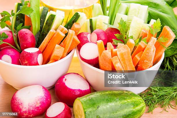 Fresh Vegetables Ready To Eat Stock Photo - Download Image Now - Carrot, Cucumber, Dill