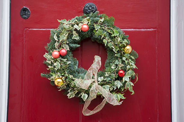 istock Christmas Reef on Door 177715107