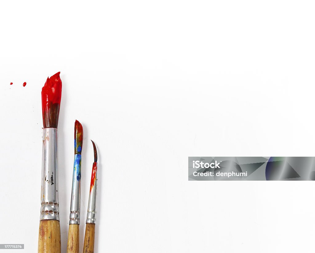 paintbrush Oil Paint Stock Photo