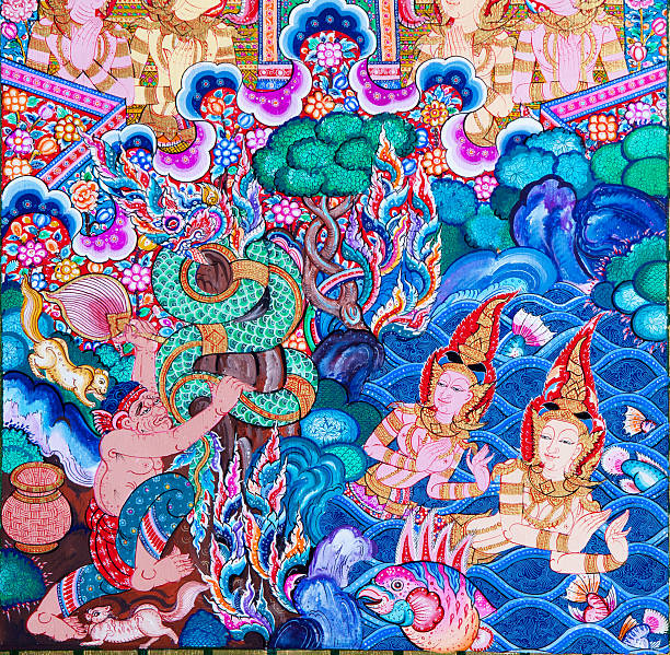 istock Thailand temple mural paintings 177715910