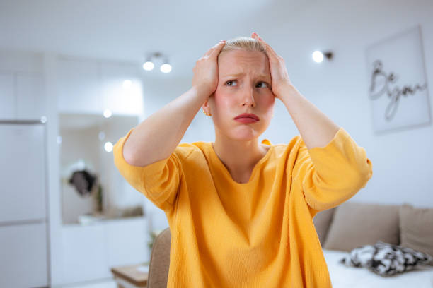 istock Young woman is tired, sad, stressed, depressed or overworked 1777161615