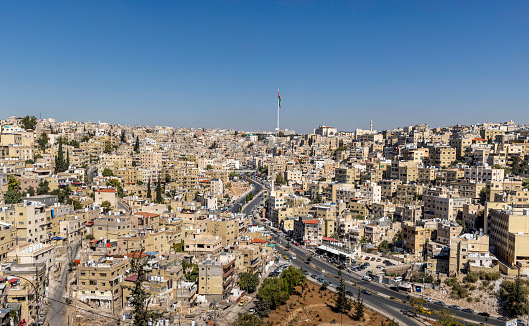 Erbil,Iraq - September 03,2005 : A general view over the city of Erbil, the capital of the autonomous Kurdish region.