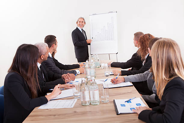 istock Portrait Of A Senior Manager Giving Presentation 177716614