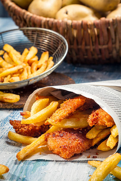 istock Closeup of homemade Fish & Chips 177716791