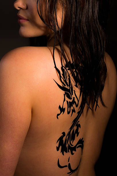 istock Girl with the dragon tattoo 177717203