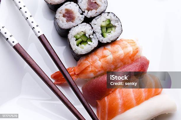Foto de Sushi e mais fotos de stock de Arroz - Alimento básico - Arroz - Alimento básico, China, Comida