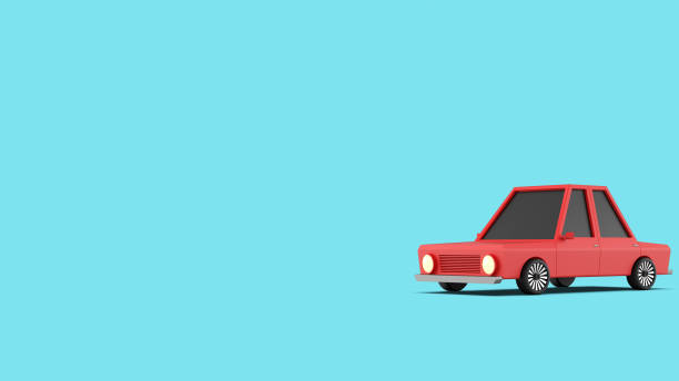 istock Red Sedan Car LightBlue Background 1777184345