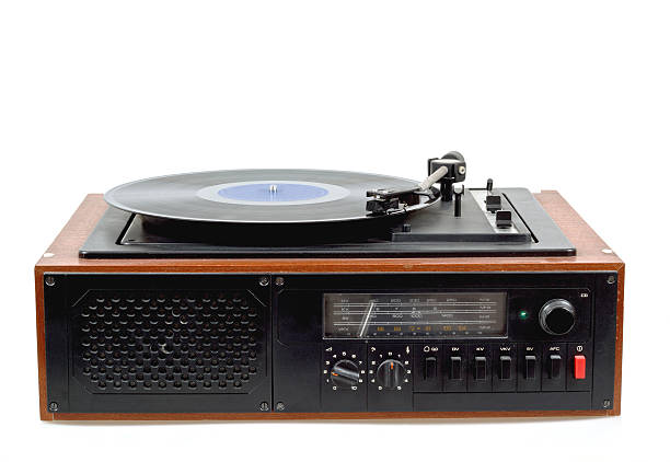 istock Vintage radio gramophone player with vinyl 177718714