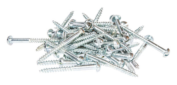 istock Heap of Screws against white 177718878