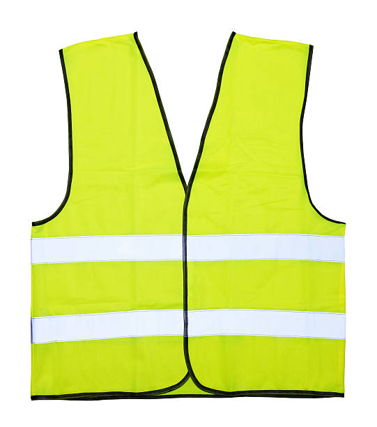 Yellow vest Yellow vest isolated on the white background sleeveless top stock pictures, royalty-free photos & images