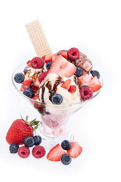 istock Fresh fruits on Ice Cream 177719243