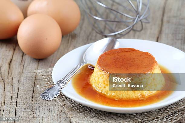 Creme Caramel Stock Photo - Download Image Now - Creme Caramel, Egg - Food, Caramel