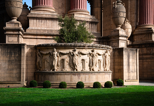 A Detail of Frieze at Palace of Fine Arts