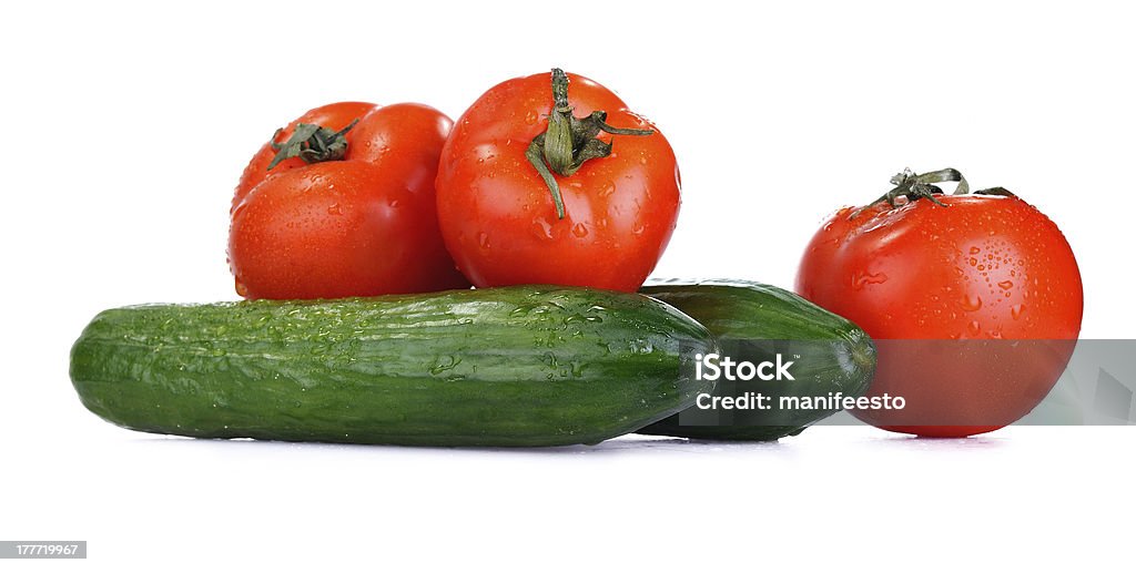 Pepino e Tomate - Royalty-free Alimentação Saudável Foto de stock