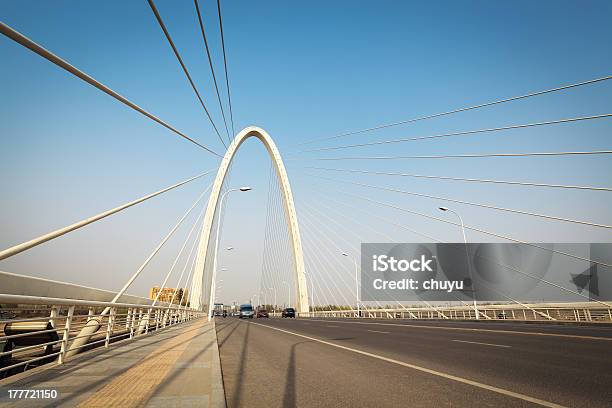 Cable Stayed Bridge In Xian Stock Photo - Download Image Now - Arch - Architectural Feature, Architecture, Asia