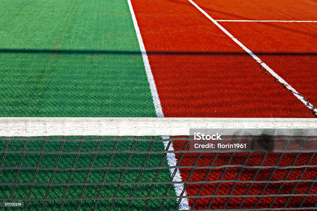 Campo de Esportes sintético para tênis - Foto de stock de Branco royalty-free