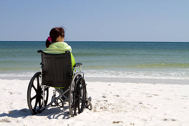 istock Woman Wheelchair Beach 177721380