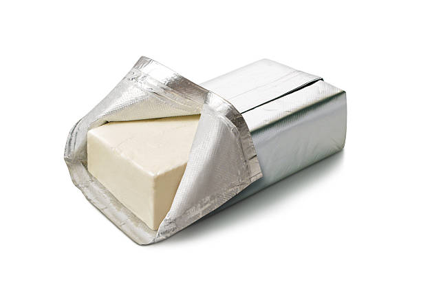 Cream Cheese isolated stock photo