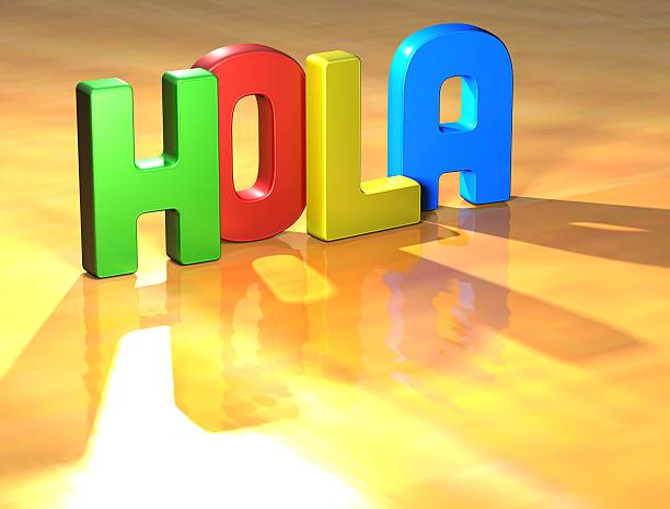 istock Word Hola on yellow background 177721620