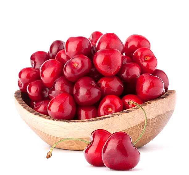 istock cherry berries in wooden bowl 177723501