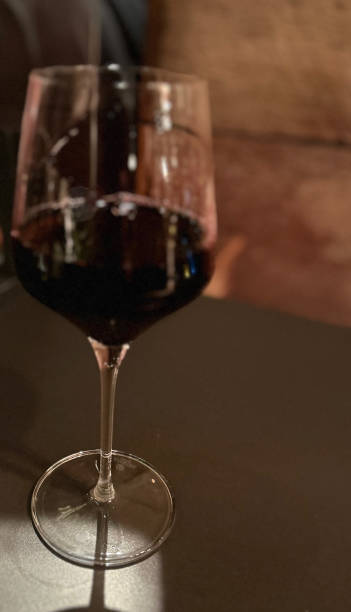 istock Glass of Red Wine on Metal Bar 1777243021